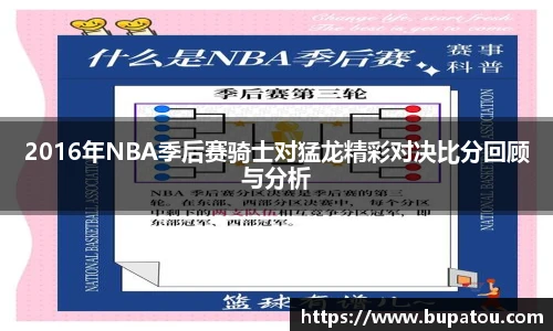 2016年NBA季后赛骑士对猛龙精彩对决比分回顾与分析